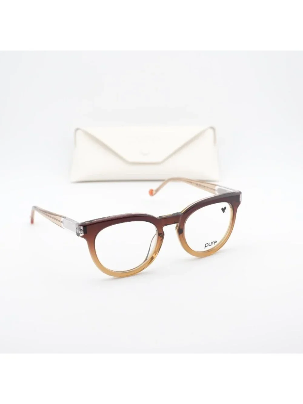 Pure P-7008 N 208 Square Eyeglasses 49mm – Tiramisu Ombre